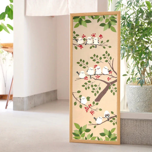 Tenugui Nakayoshi Shimaenaga Hamamonyo – Tenugui, 100 % Baumwolle, Made in Japan