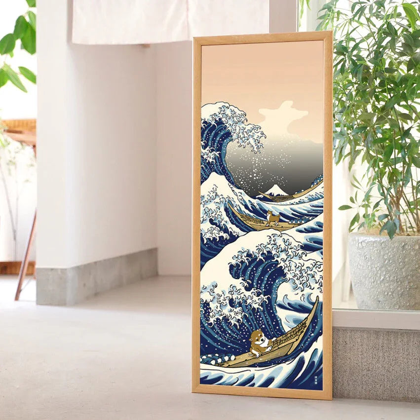 Tenugui Mameshiba Welle Hamamonyo – Tenugui, 100 % Baumwolle, Made in Japan