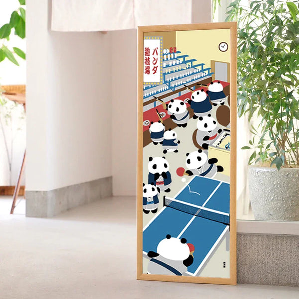 Tenugui Waiwai Panda Hamamonyo – Tenugui, 100 % Baumwolle, Made in Japan