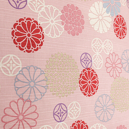 Furoshiki „Shippō Himegiku Pink" – Detailansicht 2, HAMAMONYO