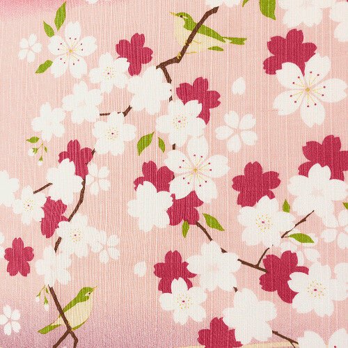 Furoshiki "Sakura ni Uguisu" (klein) - Japan Essence