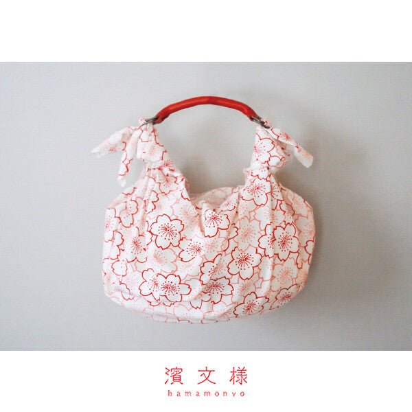 Furoshiki „Sakura Saku“ (groß) – Nahaufnahme von Stoff und Muster, traditionelles Furoshiki-Tuch