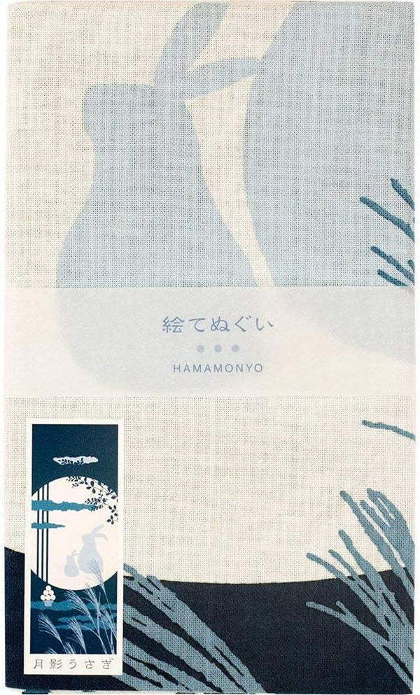 Tenugui Tskikage Usagi Hamamonyo – Tenugui, 100 % Baumwolle, Made in Japan