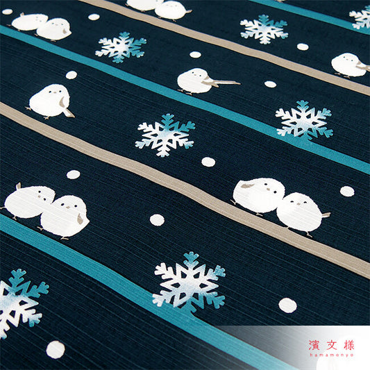 Furoshiki „Shimaenaga to Yuki" – Detail 2