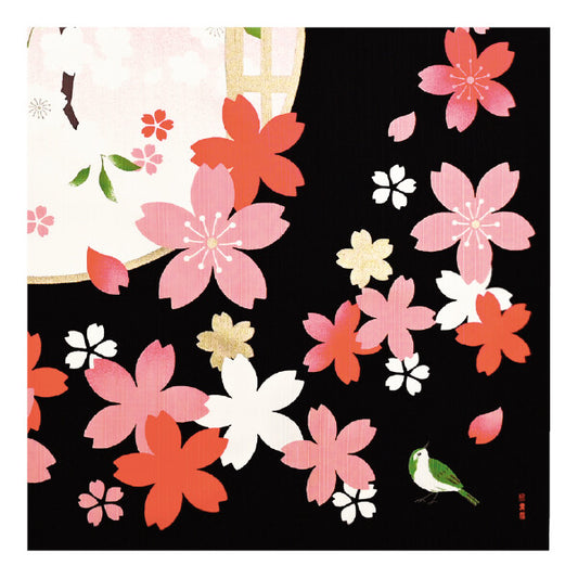 Furoshiki „Maizakura to Uguisu" – Detail 2
