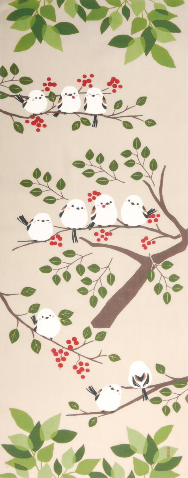 Tenugui Nakayoshi Shimaenaga Hamamonyo – Tenugui, 100 % Baumwolle, Made in Japan