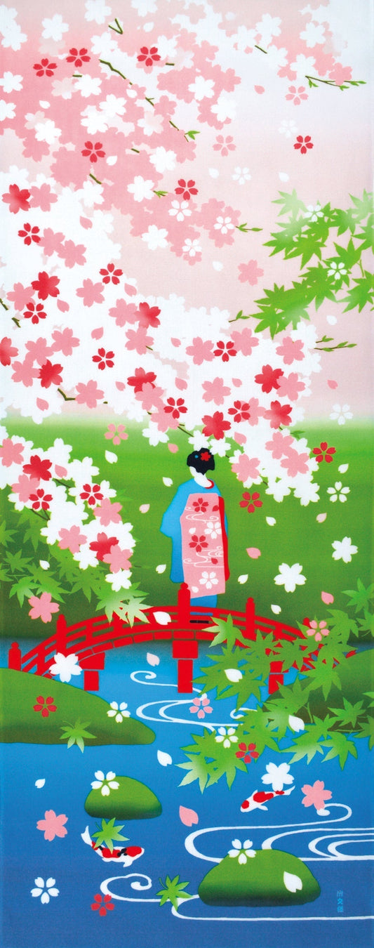 Tenugui der Woche: Frühlingserwachen mit dem „Sakura Shinryoku“