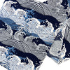 Tenugui Nami No Nami Hamamonyo – Tenugui, 100 % Baumwolle, Made in Japan