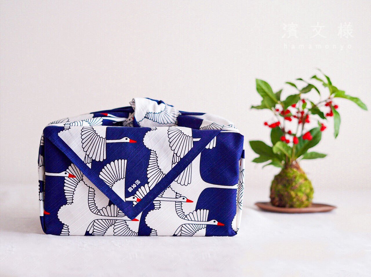 Furoshiki „Shukuzuru“ – Detailansicht 4, HAMAMONYO