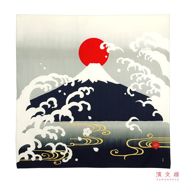 Furoshiki „Hinode Fuji Grau" (groß) - Japan Essence
