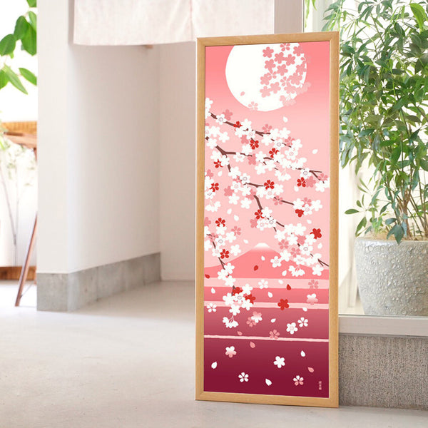 Tenugui Sakura Geshiki Hamamonyo – Tenugui, 100 % Baumwolle, Made in Japan