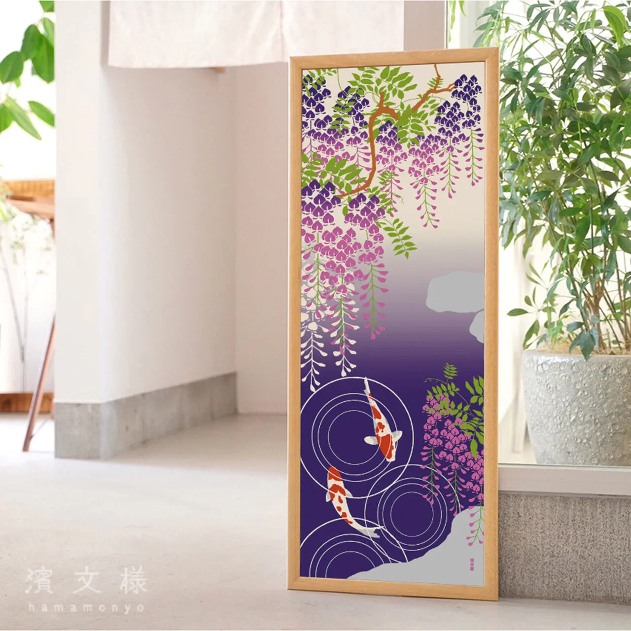 Tenugui Shidare Fuji To Hamon Hamamonyo – Tenugui, 100 % Baumwolle, Made in Japan