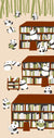 Tenugui Panda Shorin Beige Hamamonyo – Tenugui, 100 % Baumwolle, Made in Japan