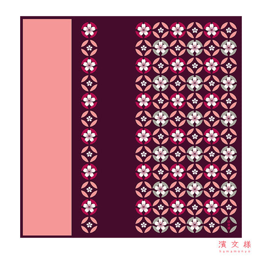 Furoshiki "Shippou Zakura" (klein)