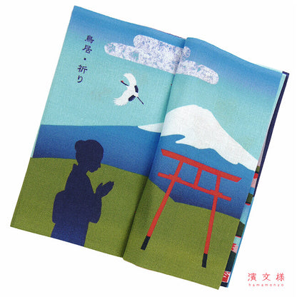Tenugui - book "Fuji-san Monogatari"
