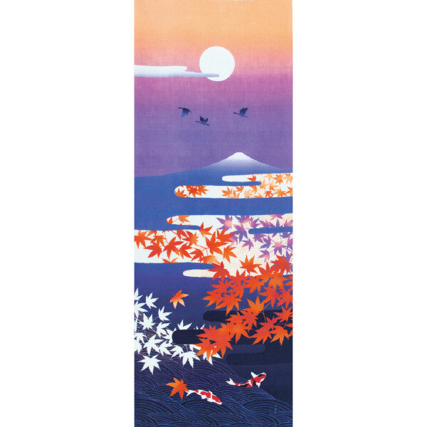 Tenugui Yugure Zuki Hamamonyo – Tenugui, 100 % Baumwolle, Made in Japan