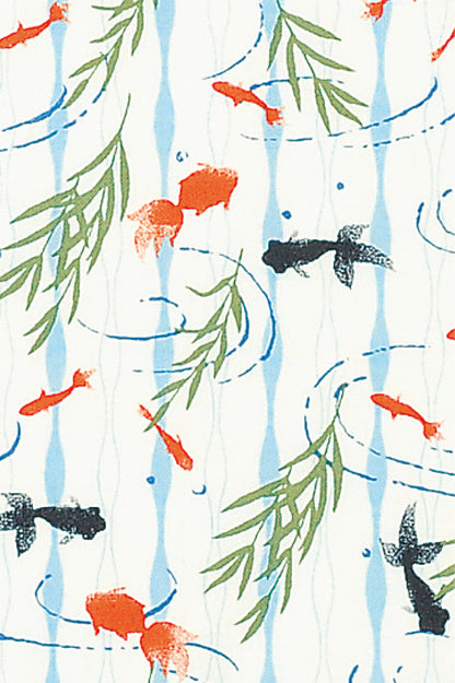 Tenugui Seseragi Kingyo Hamamonyo – Tenugui, 100 % Baumwolle, Made in Japan