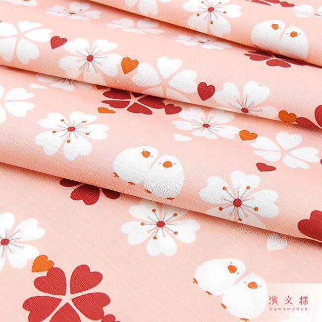 Furoshiki „Sakura Buncho“ (groß) – Detailansicht des Motivs, 100 % Baumwolle, Made in Japan