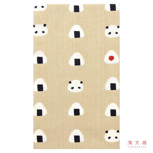 Tenugui Onigiri Panda Hamamonyo – Tenugui, 100 % Baumwolle, Made in Japan
