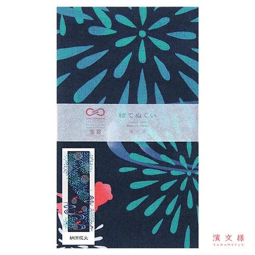 Tenugui Noryo Hanabi Hamamonyo – Tenugui, 100 % Baumwolle, Made in Japan
