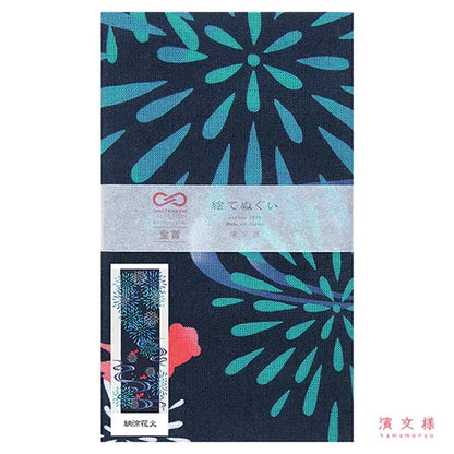Tenugui Noryo Hanabi Hamamonyo – Tenugui, 100 % Baumwolle, Made in Japan