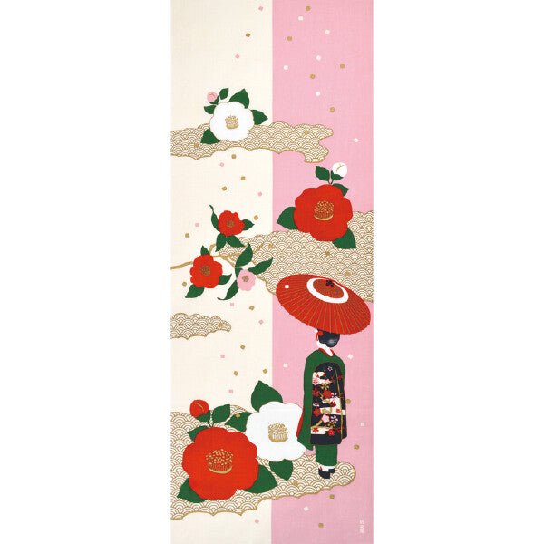 Tenugui "Tsubaki Maiko" - Japan Essence