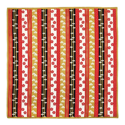 Furoshiki „Shōchikubai Shima“ (groß) – Detailansicht des Motivs, 100 % Baumwolle, Made in Japan