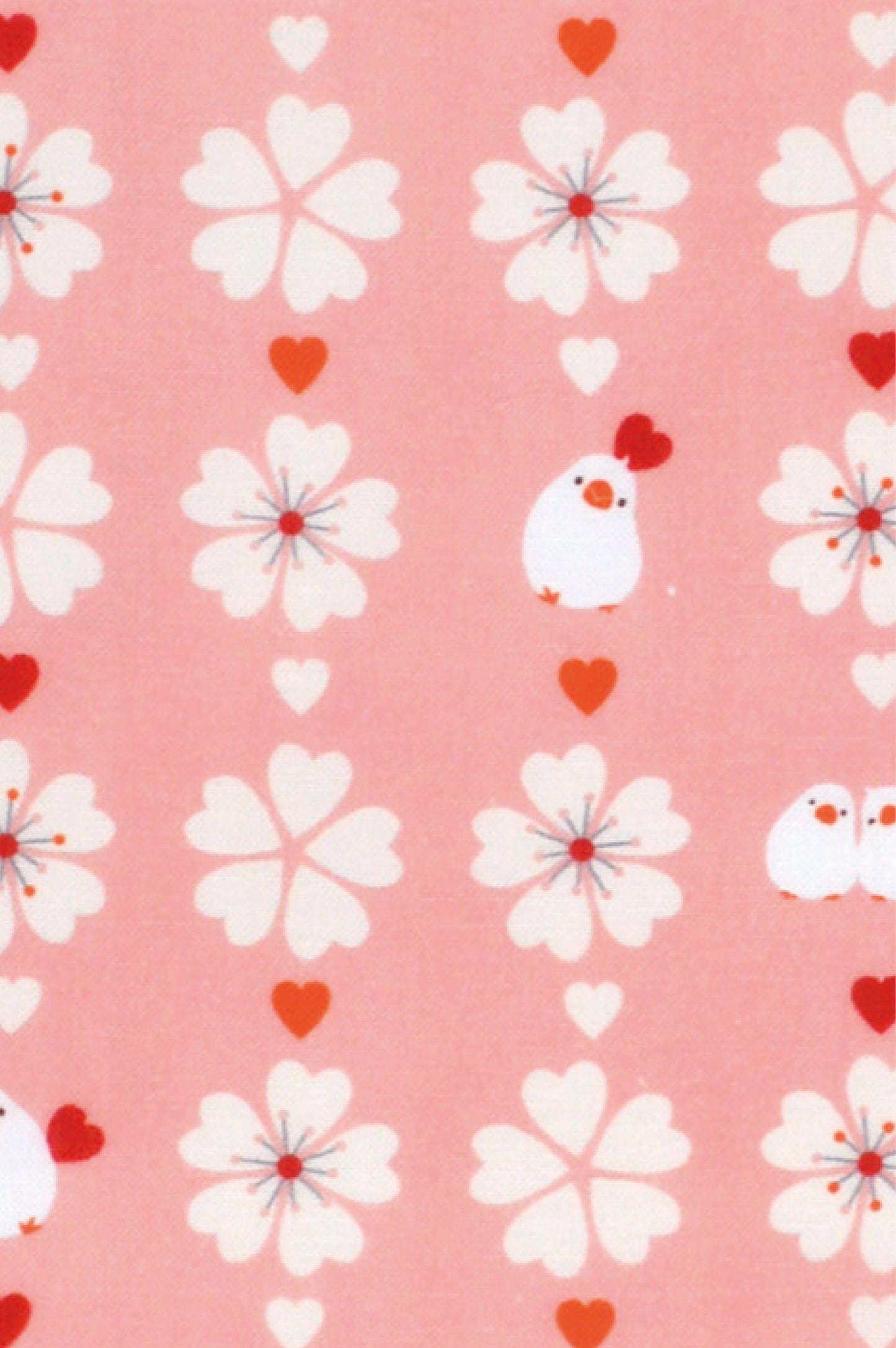 Tenugui Sakura Buncho Hamamonyo – Tenugui, 100 % Baumwolle, Made in Japan