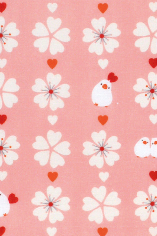 Tenugui Sakura Buncho Hamamonyo – Tenugui, 100 % Baumwolle, Made in Japan