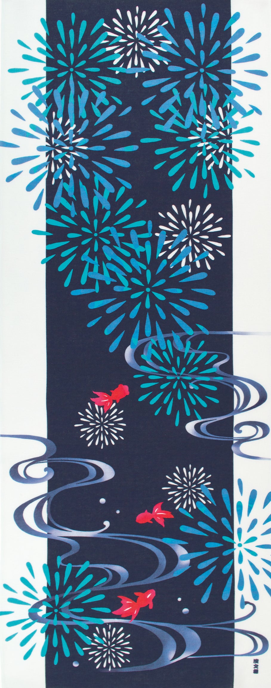 Tenugui Noryo Hanabi Hamamonyo – Tenugui, 100 % Baumwolle, Made in Japan