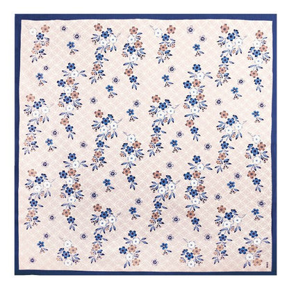 Furoshiki „Shippō ni Sakura Shizuka“ (groß) – japanisches Furoshiki-Tuch aus Baumwolle, Gesamtansicht des Motivs