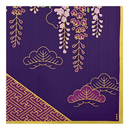 Furoshiki „Fuji to Matsu“ (groß) – Detailansicht des Motivs, 100 % Baumwolle, Made in Japan
