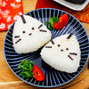 Onigiri Kochset für japanische Reisdreiecke – für 18 Reisbällchen, 5-teilige DIY Onigiri Box, inkl. 3 Rezeptideen, vegan, Geschenkidee für Anime Fans